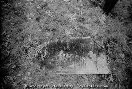 Sagamore Cemetery, Bourne, Cape Cod. Described at length in Cape Encounters: Contemporary Cape Cod Ghost Stories.